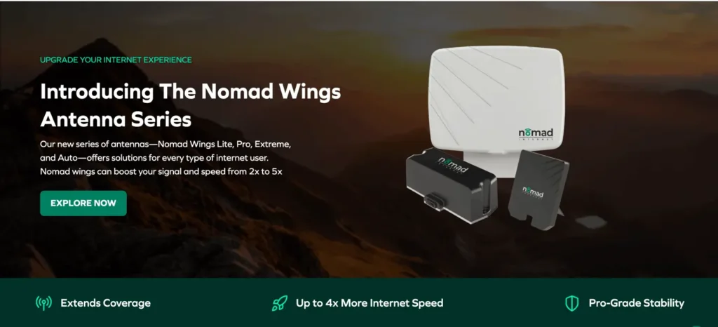 Nomad Internet Unveils Nomad Wings