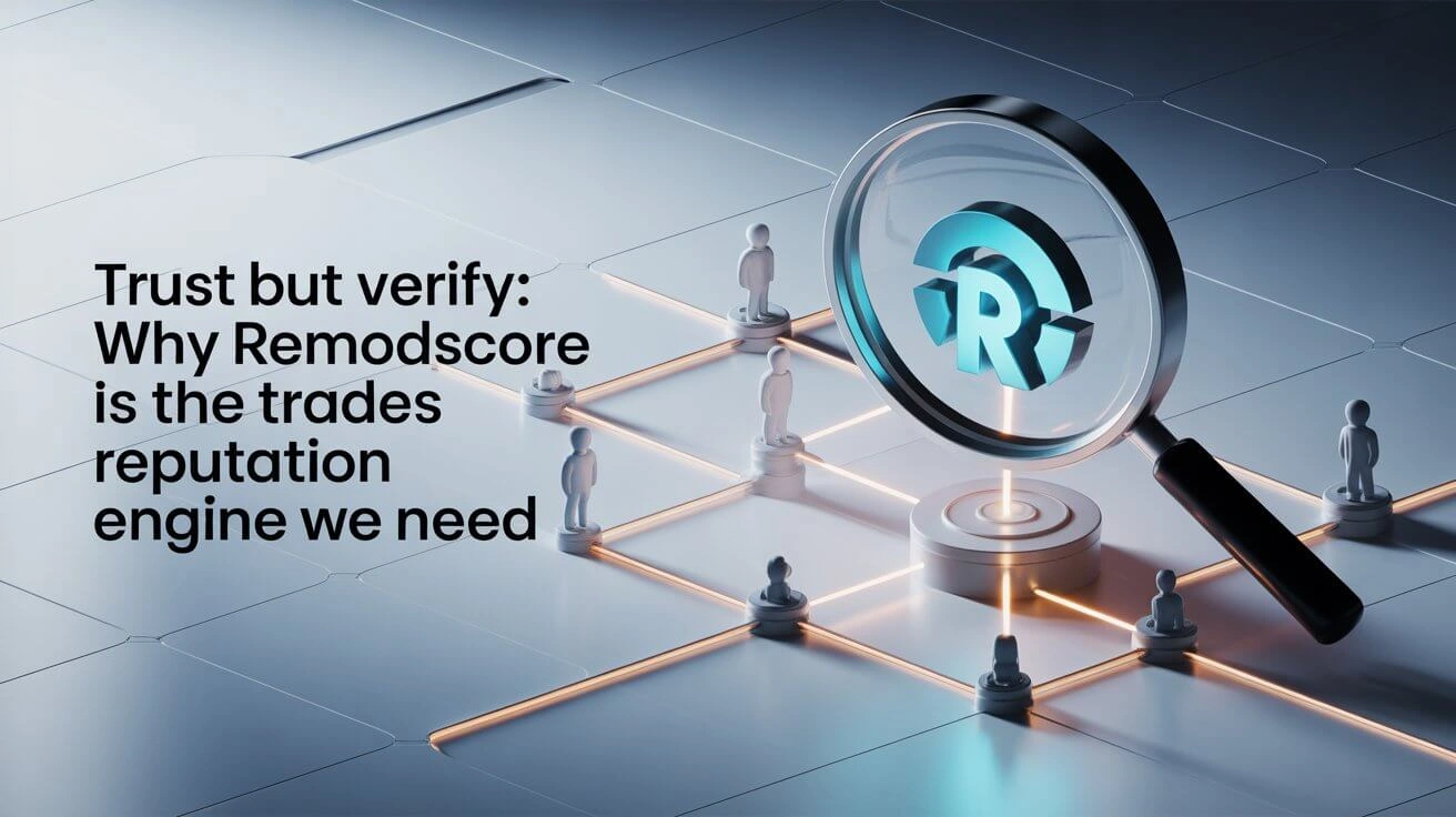 Trust but Verify: Why Remodscore Is the Trades Reputation Engine We Need